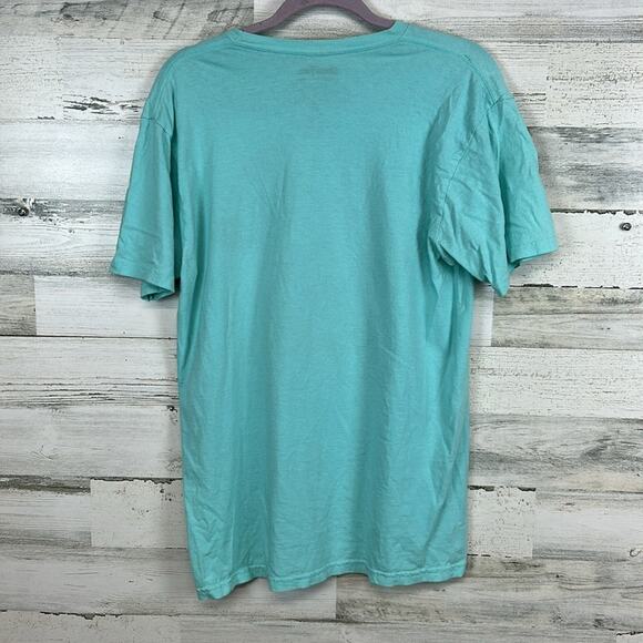 Ghost Face Shirt Adult Medium Blue Graphic Print Crew Halloween Scream Horror - Picture 3 of 4